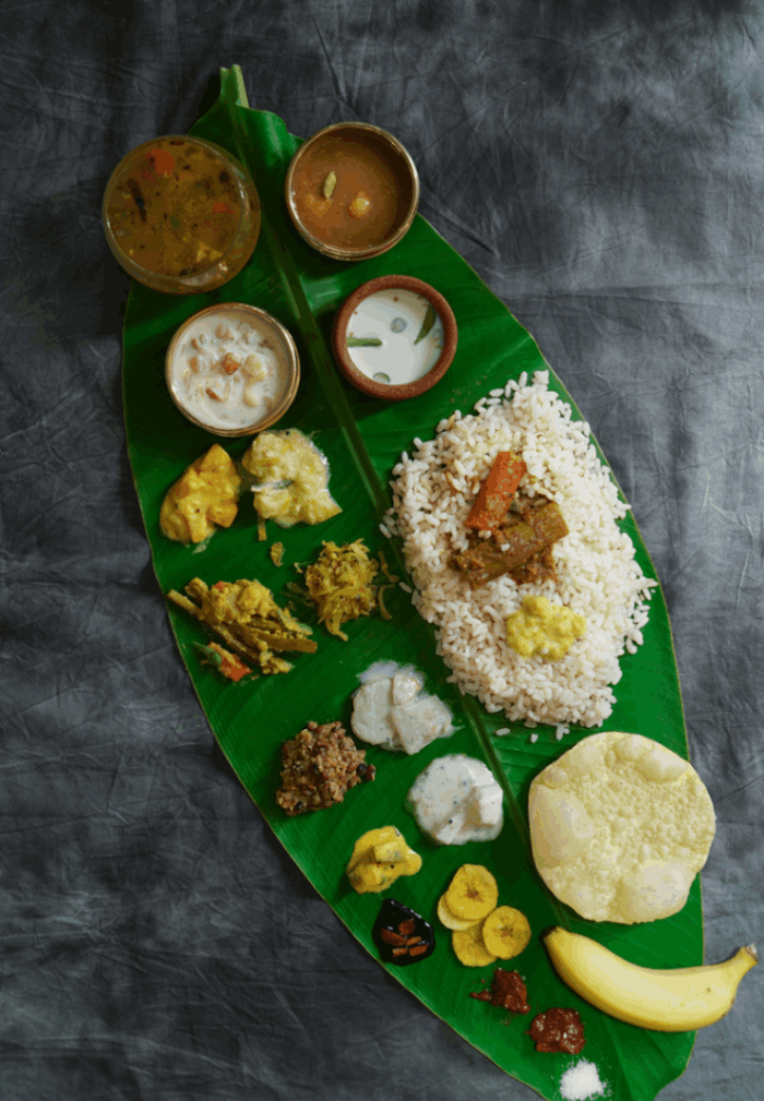 Enjoy an authentic meal on a banana leaf 